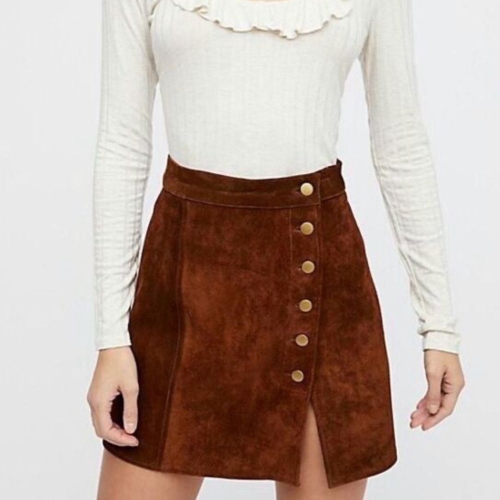 Understated Suede Mini Skirt